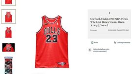Basketbolcu Jordan'ın formasına 2,7 milyon dolar teklif